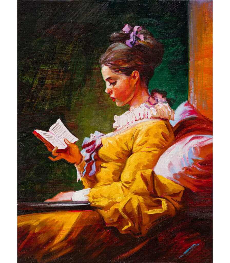Young Girl Reading (after Fragonard)
